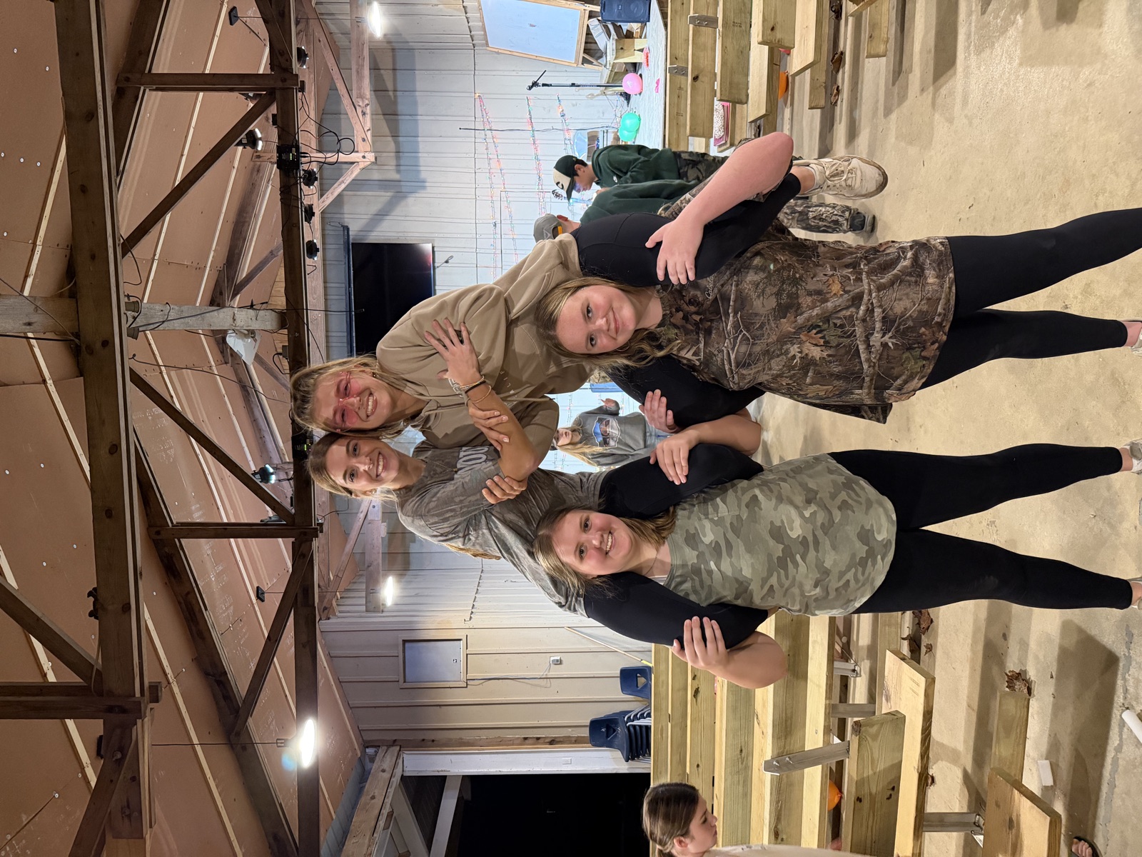 Students having fun together at camp